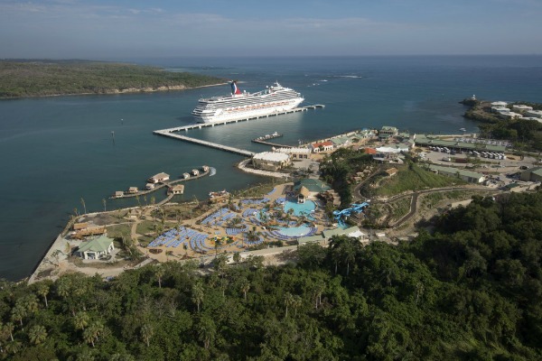 Amber Cove Aerial with Carnival Victory